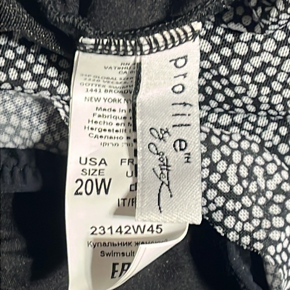 Profile by Gottex one piece swimsuit adjustable straps 20W - Picture 7 of 11